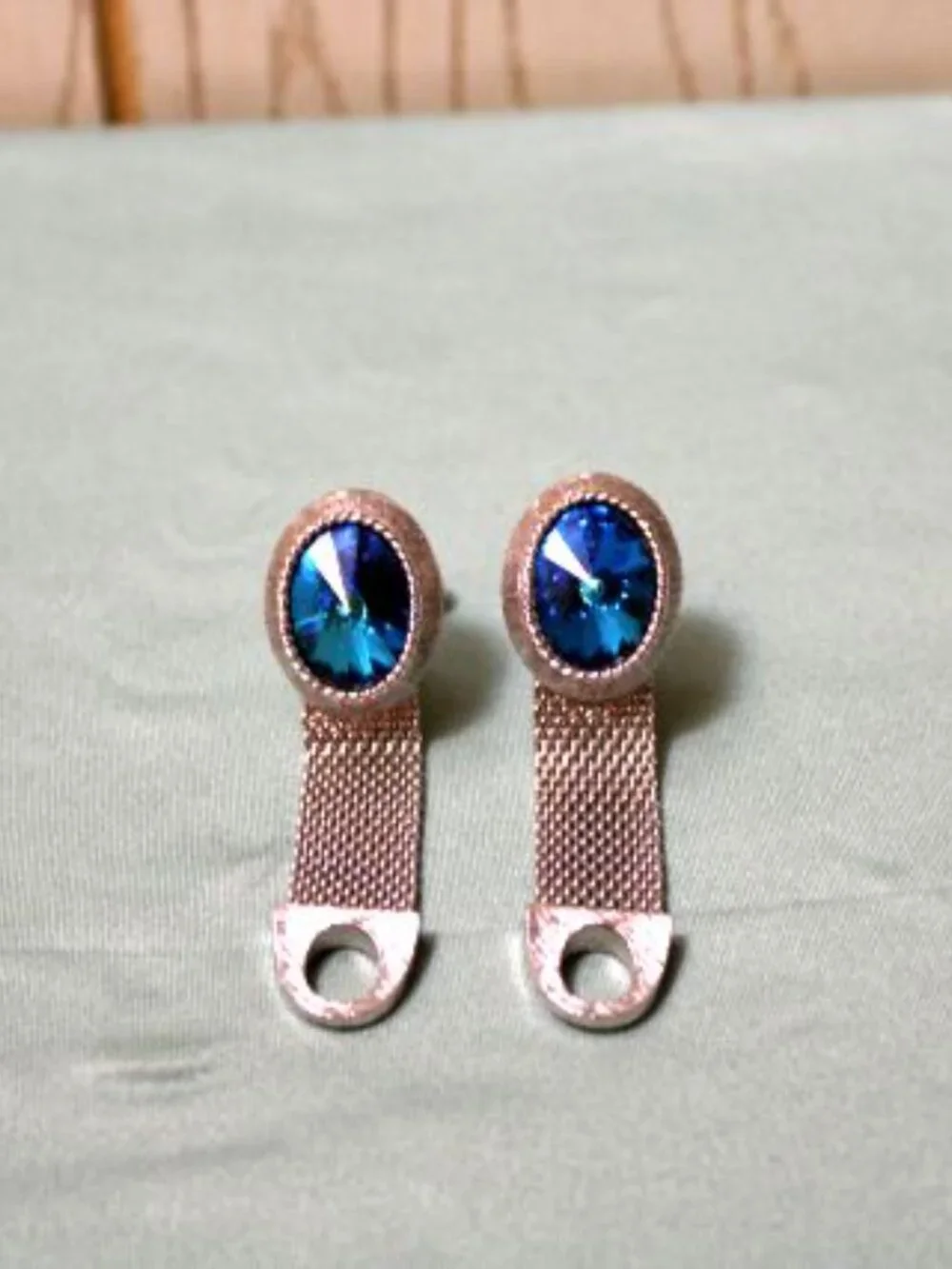 Anson Men's Cuff Links & Blue Gemstone Cuff Links - Vintage
